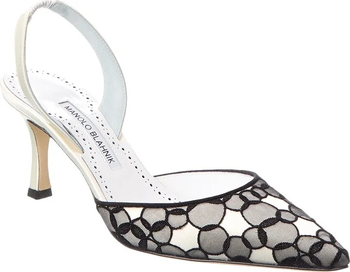 Carolyne 70 Satin Slingback Pump