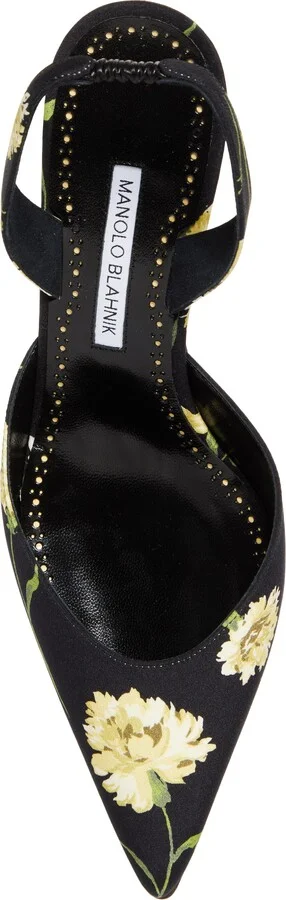 Carolyne Floral Pointed Toe Slingback Pump - Image 5