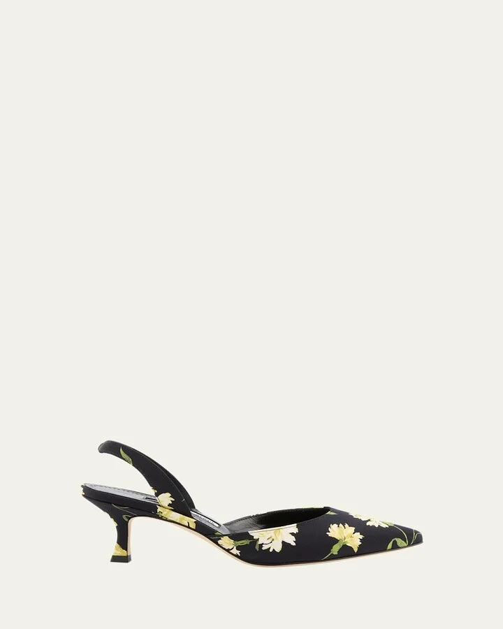 Carolyne Floral Slingback Pumps