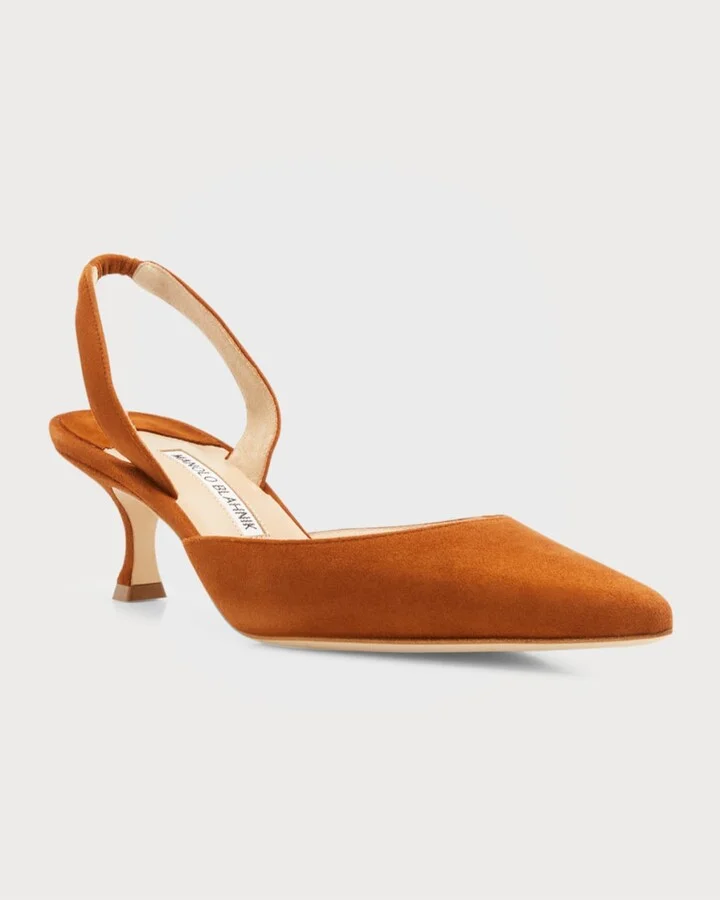 Carolyne Kitten-Heel Halter Pumps - Image 4