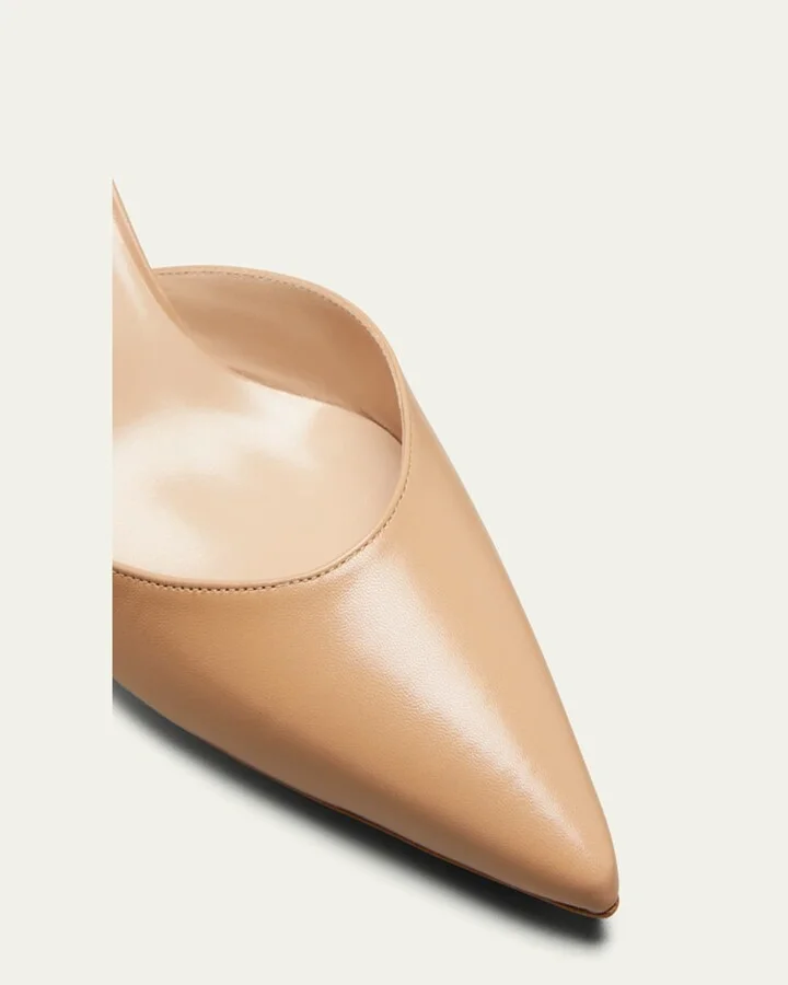 Carolyne Leather Low-Heel Slingback Pump - Image 3