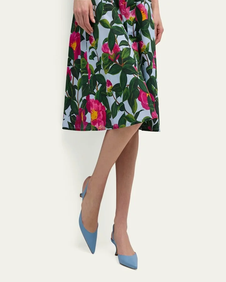 Carolyne Leather Low-Heel Slingback Pump - Image 2