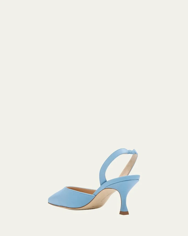 Carolyne Leather Low-Heel Slingback Pump - Image 3