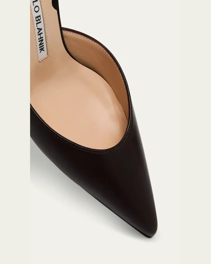 Carolyne Leather Low-Heel Slingback Pump - Image 6