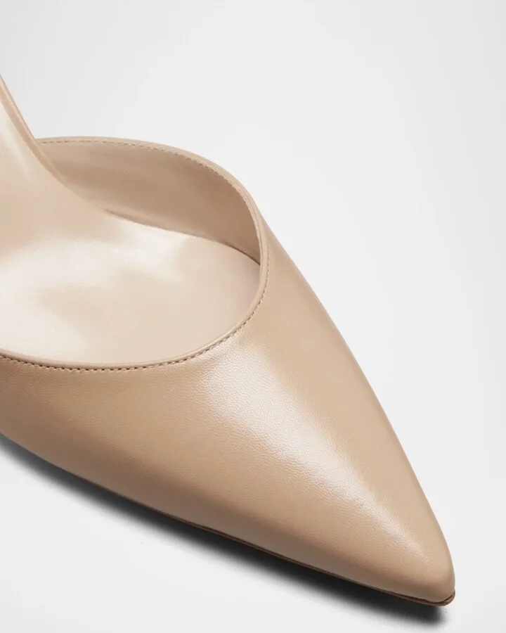Carolyne Leather Low-Heel Slingback Pump - Image 5
