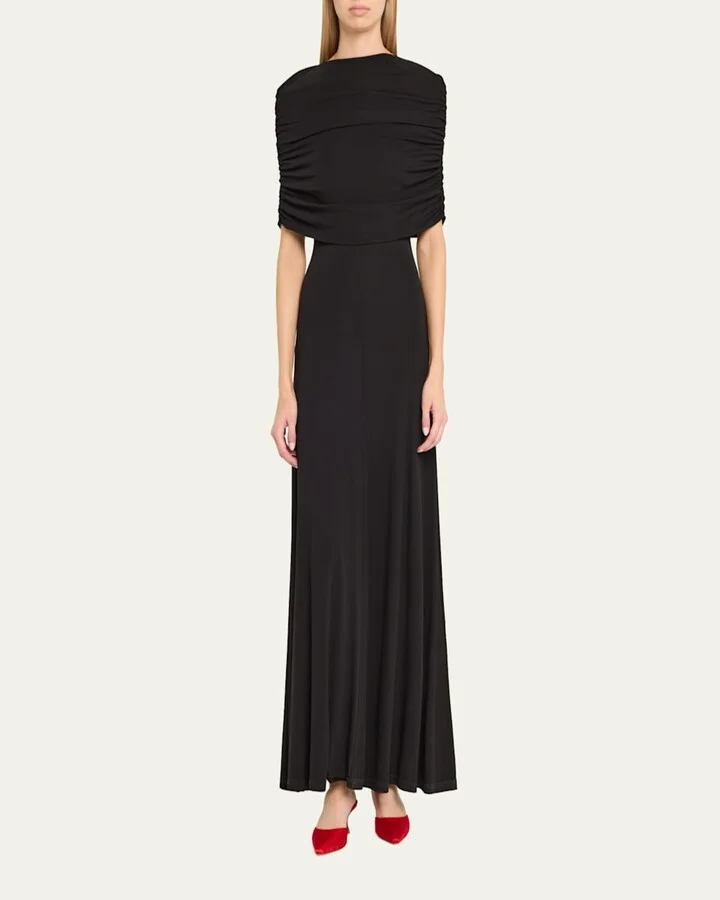Carolyne Pleated Satin Mule Pumps - Image 2