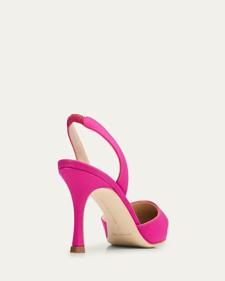 Carolyne Satin Slingback Pumps - Image 9