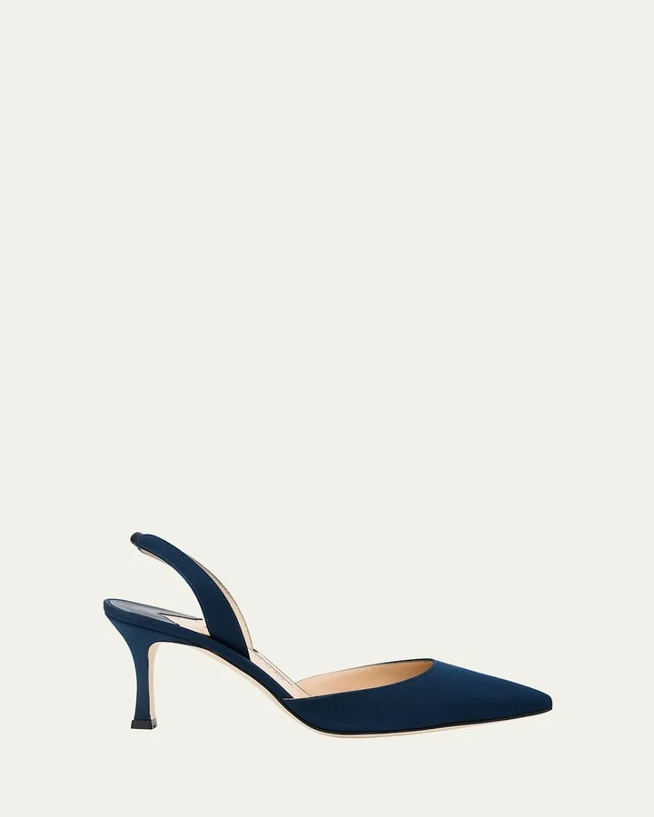 Carolyne Satin Slingback Pumps