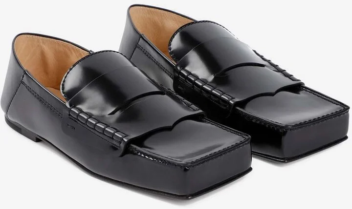 Carré Leather Square Loafers - Image 2