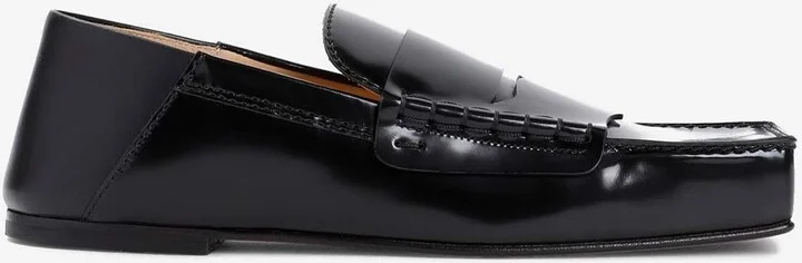 Carré Leather Square Loafers