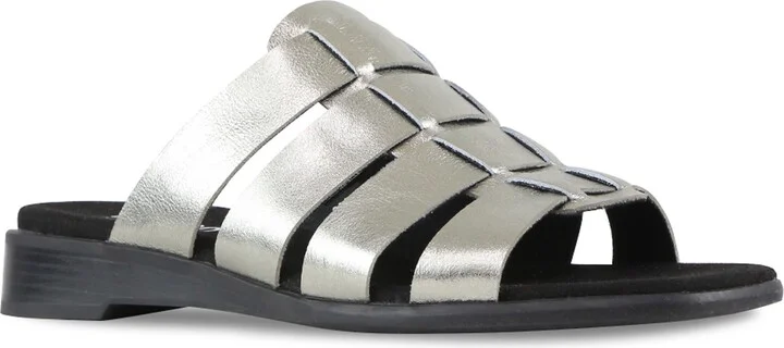 Silver Metallic Calf Leather