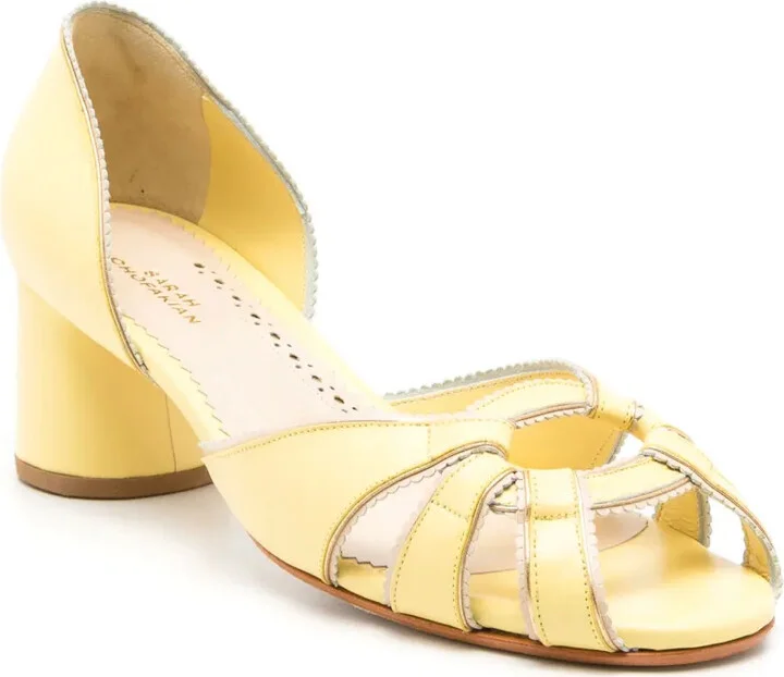 Carrie 55mm open-toe pumps - Image 2