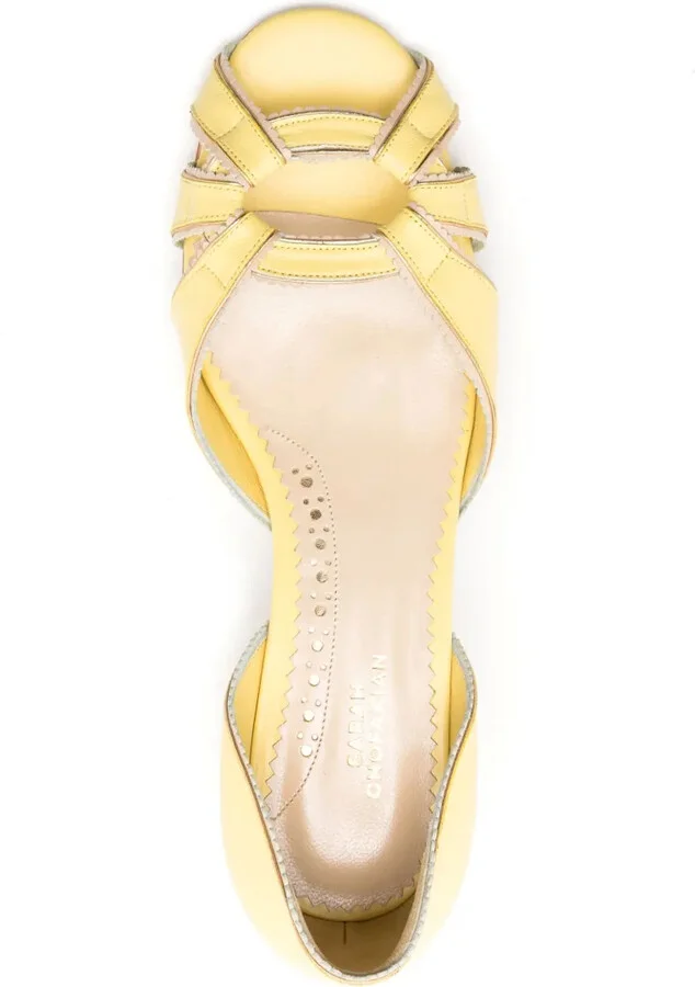 Carrie 55mm open-toe pumps - Image 4