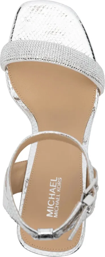 Carrie 75mm rhinestone-embellished sandals - Image 4