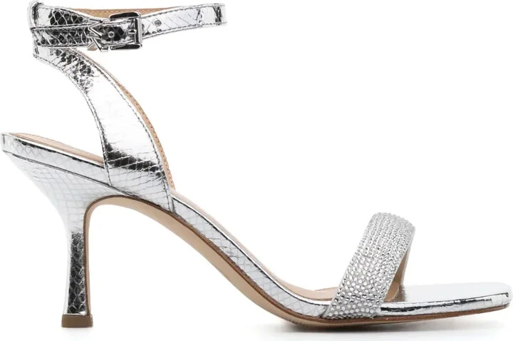 Carrie 75mm rhinestone-embellished sandals
