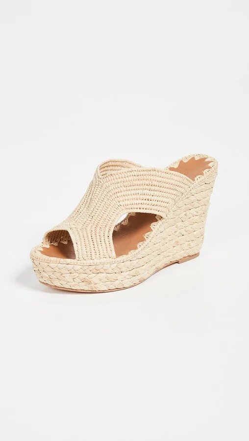 Carrie Forbes Lina Wedge Mules - Image 2