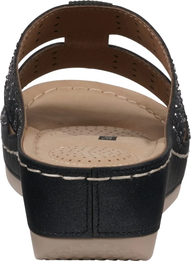 Carrie Rhinestone Wedge Sandal - Image 2