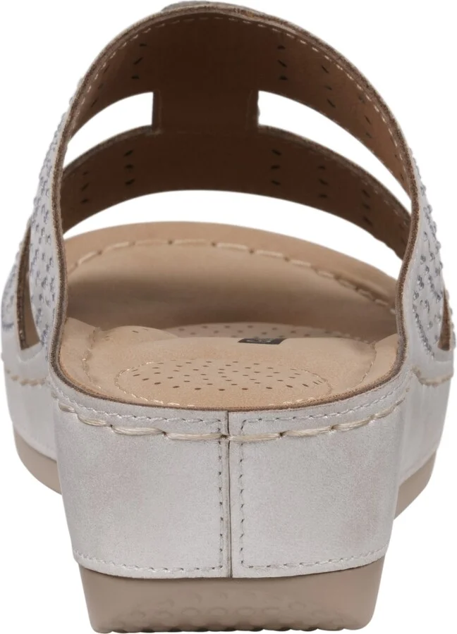 Carrie Rhinestone Wedge Sandal - Image 7