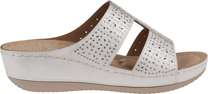 Carrie Rhinestone Wedge Sandal - Image 8