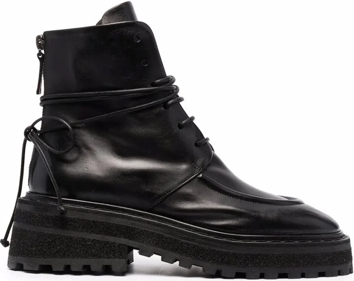 Carro ridged-sole leather boots
