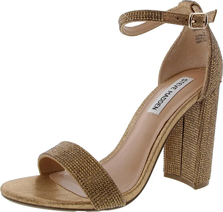 Carrson Womens Embellished Ankle Strap Evening Sandals