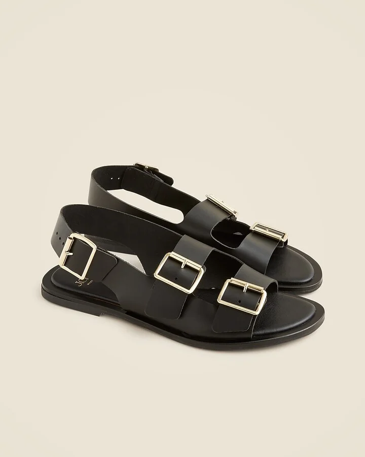 Carsen made-in-Italy slingback sandals in leather - Image 3