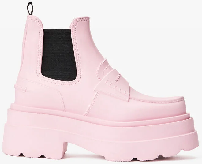 Carter 75mm Ankle Platform Boot In Rubber