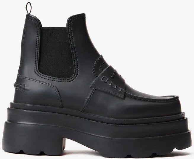 Carter 75mm Ankle Platform Boot In Rubber