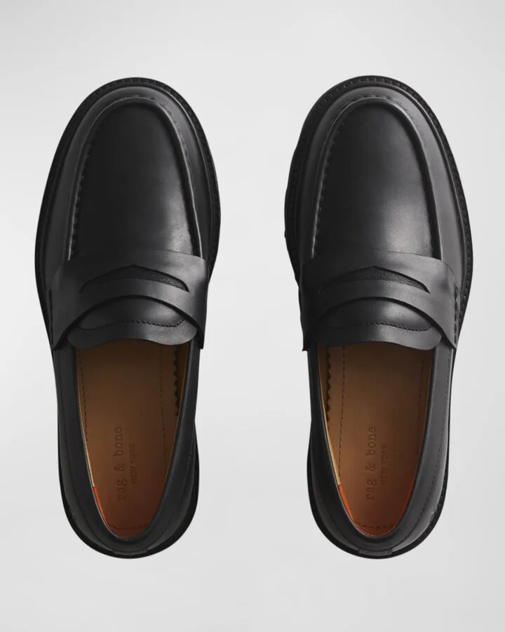 Carter Calfskin Penny Loafers - Image 2