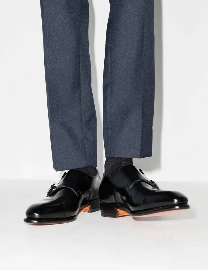 Carter leather monk shoes - Image 3
