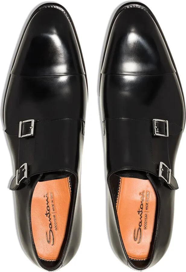 Carter leather monk shoes - Image 4