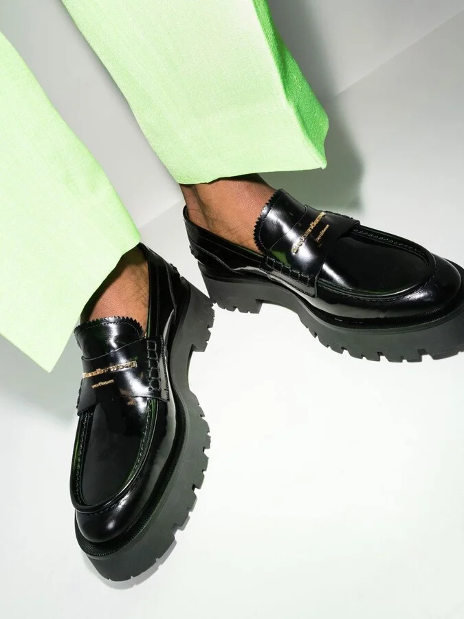 Carter Lug-Sole Box Loafers - Image 3