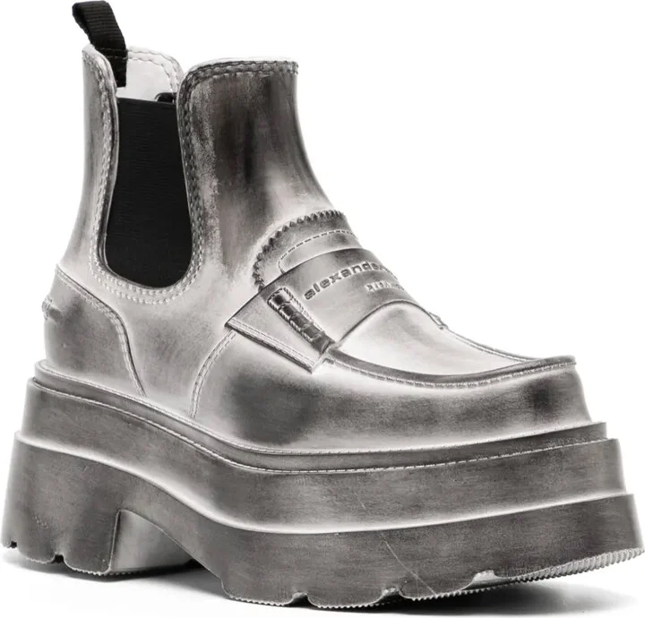 Carter panelled leather ankle boots - Image 2