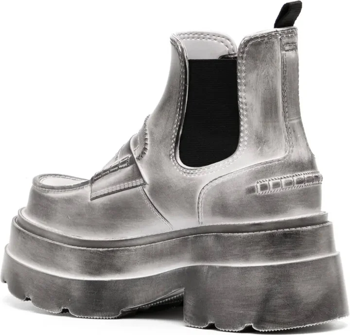 Carter panelled leather ankle boots - Image 3