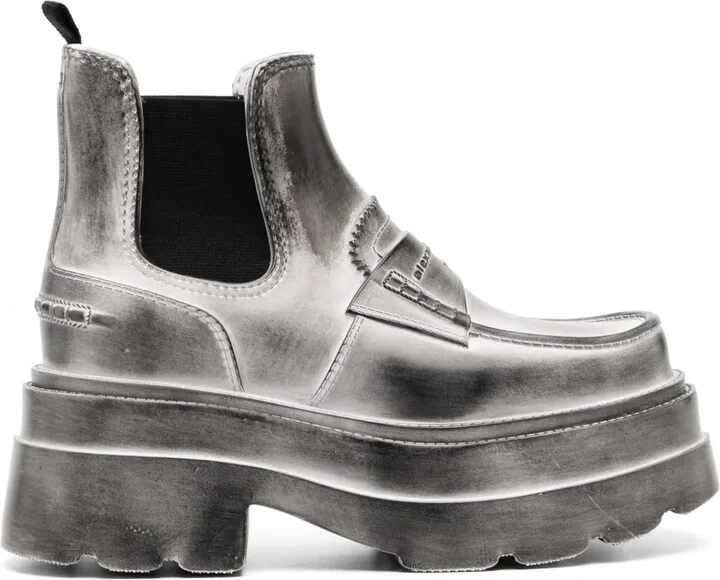 Carter panelled leather ankle boots