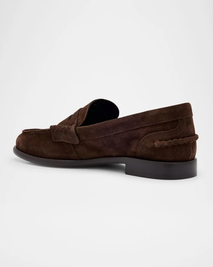 Carter Suede Penny Loafers - Image 4