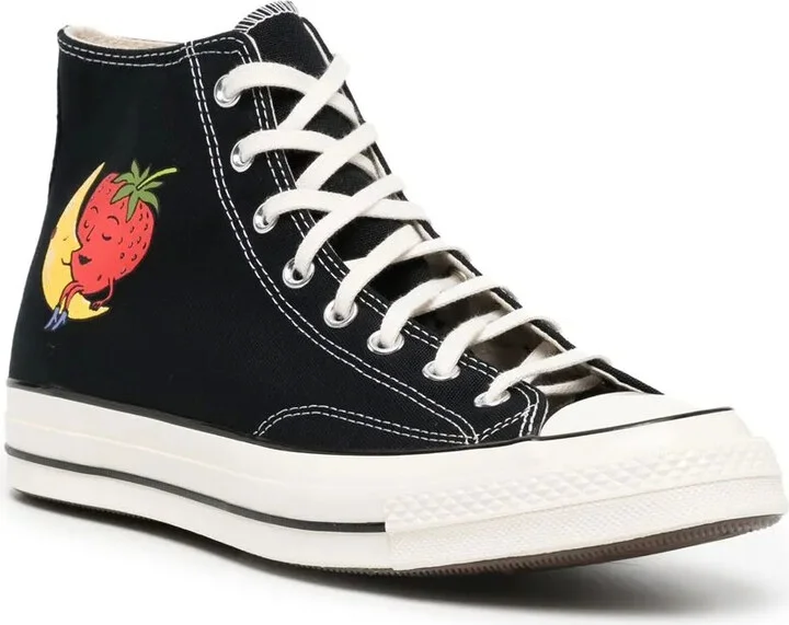 Cartoon-Print Hi-Top Sneakers - Image 2