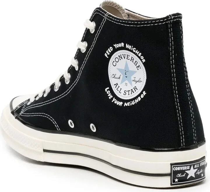 Cartoon-Print Hi-Top Sneakers - Image 3