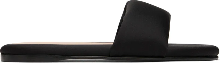 Carven Black Garnier Padded Slides