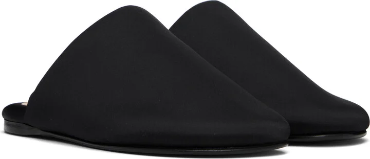 Carven Black Garnier Padded Slippers - Image 4