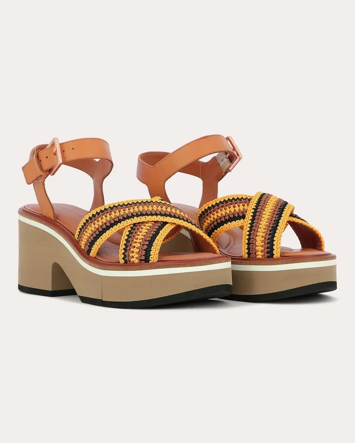 Carya Crocheted Platform Sandal - Image 4