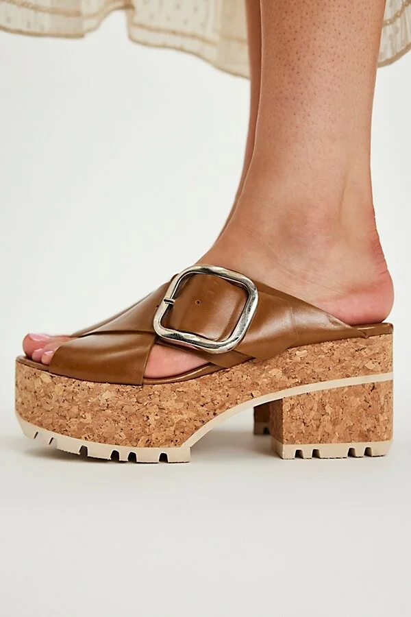 Casa Cork Platform Sandals - Image 2