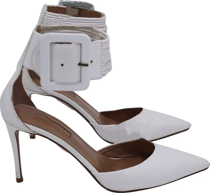 Casablanca 85 Pumps in White Leather