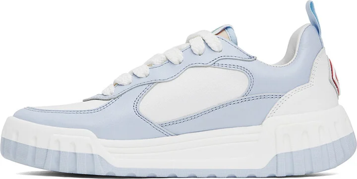 Casablanca Blue & White 'The Court' Sneakers - Image 3
