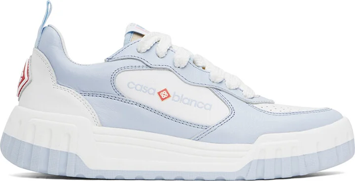Casablanca Blue & White 'The Court' Sneakers