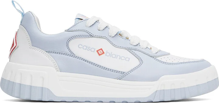 Casablanca Blue & White 'The Court' Sneakers