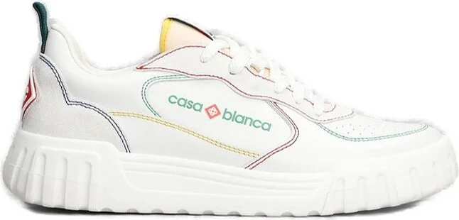 Casablanca Court Logo Printed Sneakers