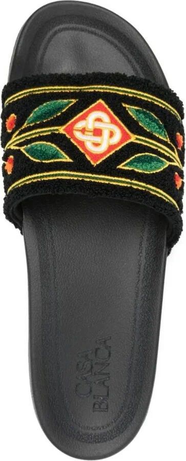 Casablanca Embroidered "Terry" Slider Shoes - Image 2