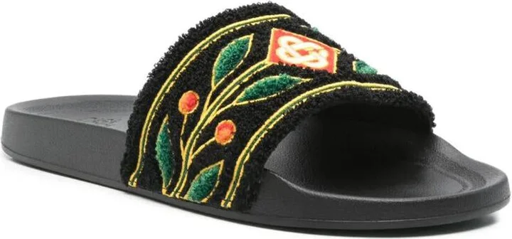 Casablanca Embroidered "Terry" Slider Shoes - Image 4