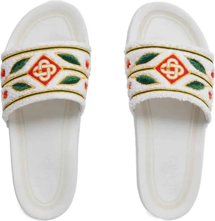 Casablanca Embroidered "Terry" Slider Shoes - Image 3